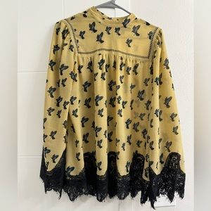 Yellow Lace Blouse size S